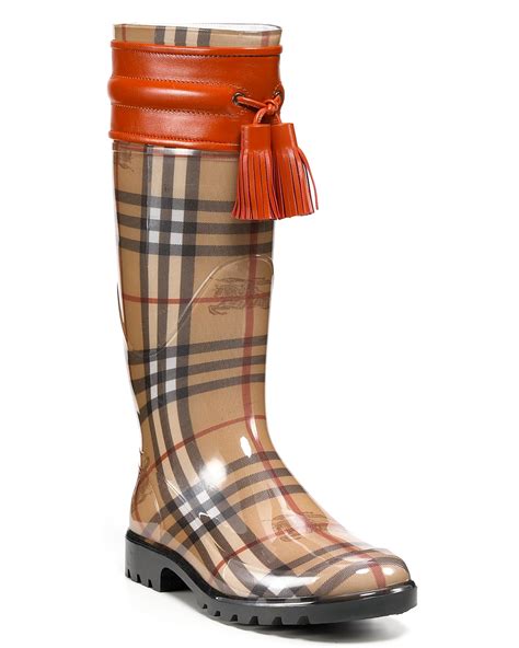 burberry rain boots with tassel|Burberry rain boots bloomingdale.